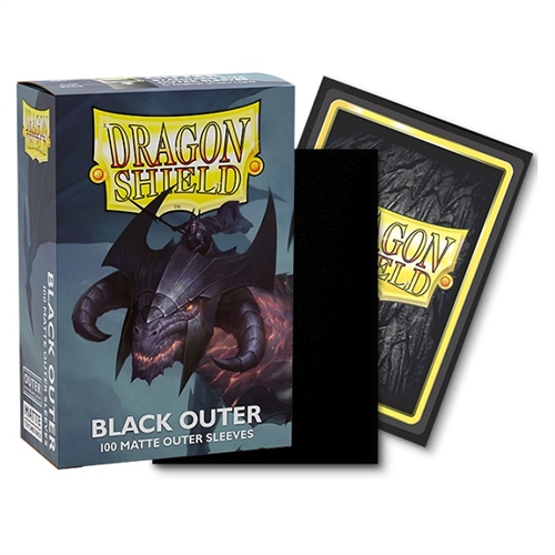 Outer Sleeves - Matte Black - Dragon Shield - Standard Sleeves (100 pcs)